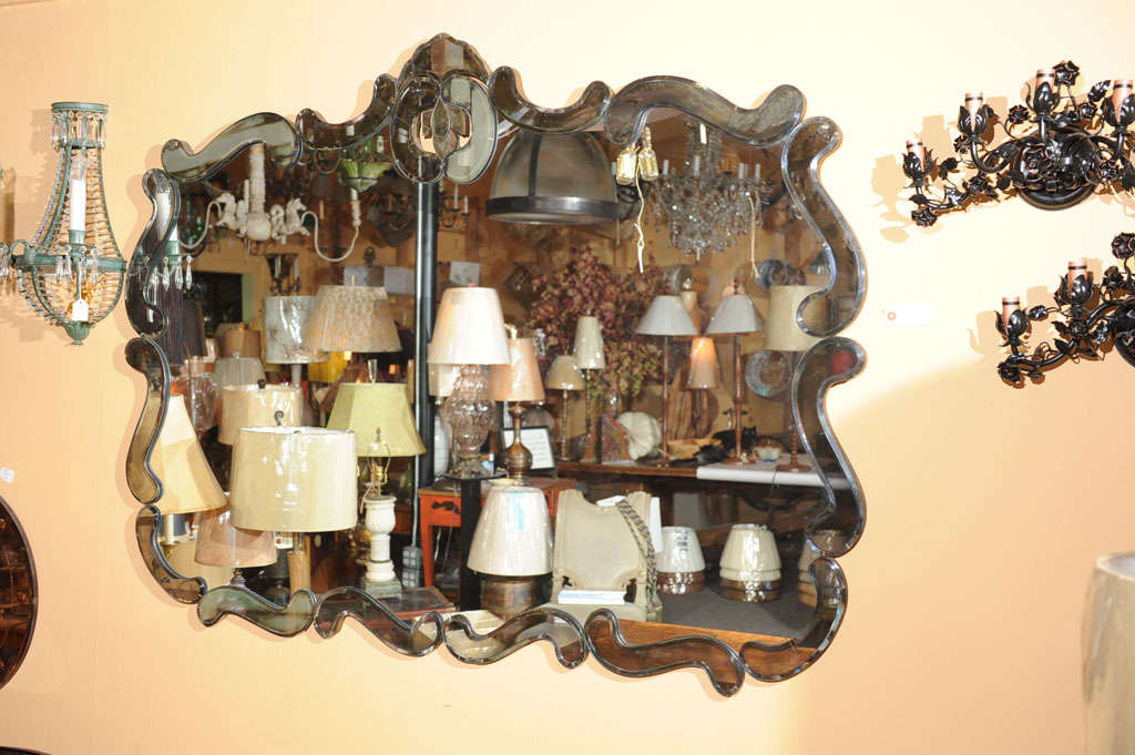 Fanciful 1950s Venetian Mirror