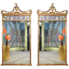 Monumental Pair of Mirrors