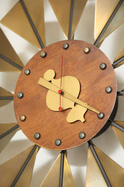 20th Century George Nelson Butterfly Clock