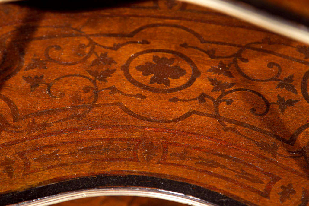 Wood Pair of Kidney Shaped End Tables