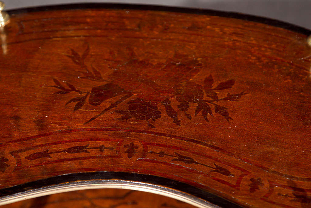 Pair of Kidney Shaped End Tables 1