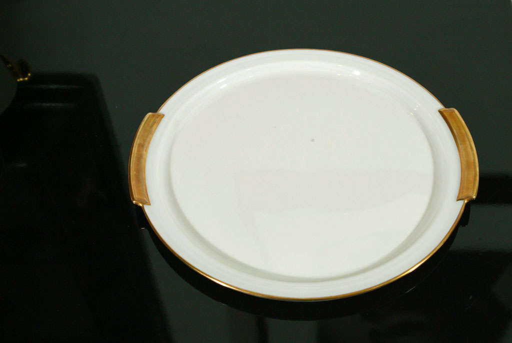 Set of Spectacular Art Deco Dessert Service by Jean Luce