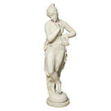 An Italian Neo-Classical Marble Standing Figure of a Maiden An Italian Neo-Classical Marble Standing Figure of a Maiden