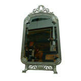 Continental Silver Aesthetic Dresser Mirror