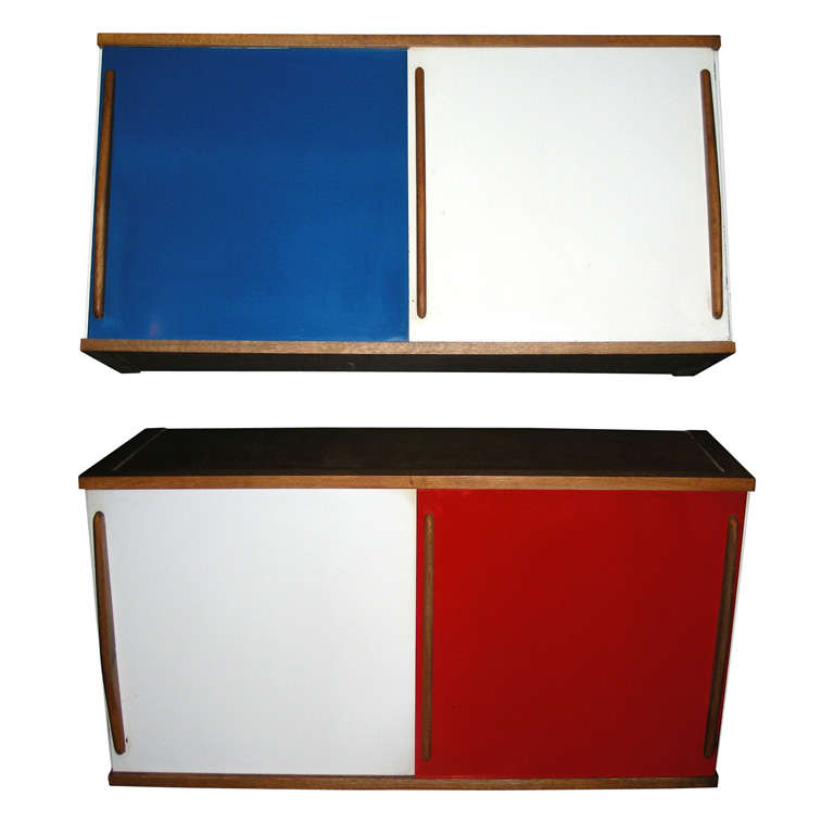 Two 1950s Hanging Cabinets by Willy Van Der Meeren For Sale