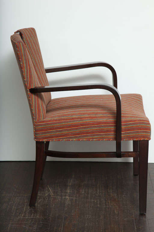 Mid-Century Modern Fauteuil Open de Paul Frankl pour Johnson Furniture en vente