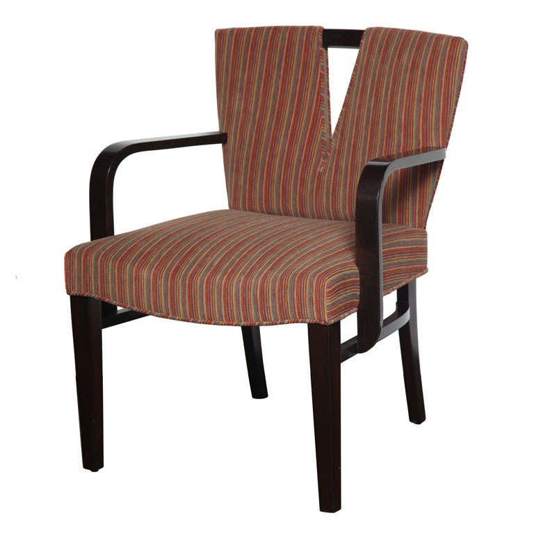 Open Armchair by Paul Frankl for Johnson Furniture For Sale