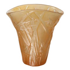Amber Phoenix Grasshopper Vase