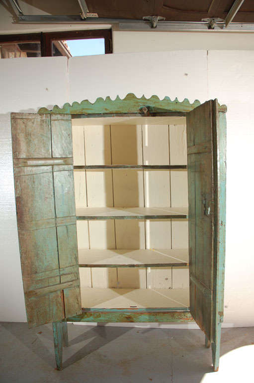 Antique Guatemalan Painted Cabinet For Sale 4