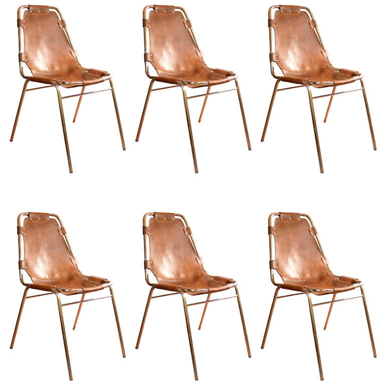 Six 1965 "Les Arcs" chairs For Sale