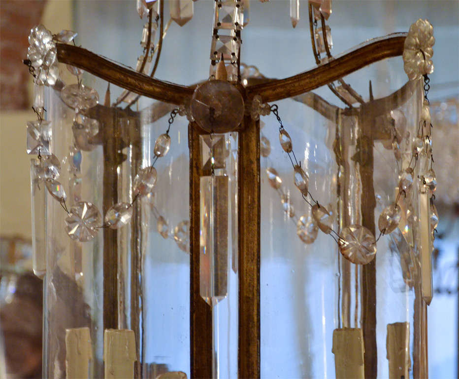 Glass Rare Empire chandelier For Sale