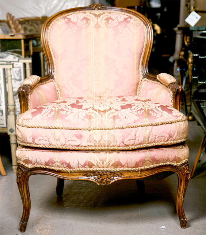 Pair of French Louis XIV Style Bergere Chairs 3