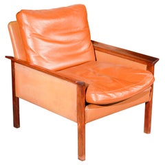 Hans Olsen Sessel aus Rosenholz und Leder