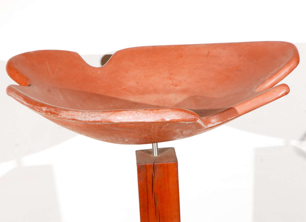 Glazed Architectural Pottery Bird Spa For Sale