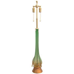 Large Murano Glass Lamp by Seguso