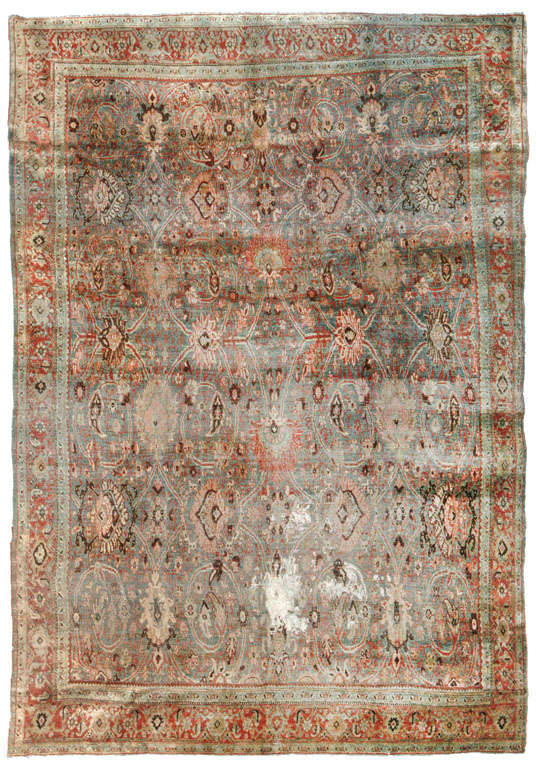 Antique Persian Bijar Rug