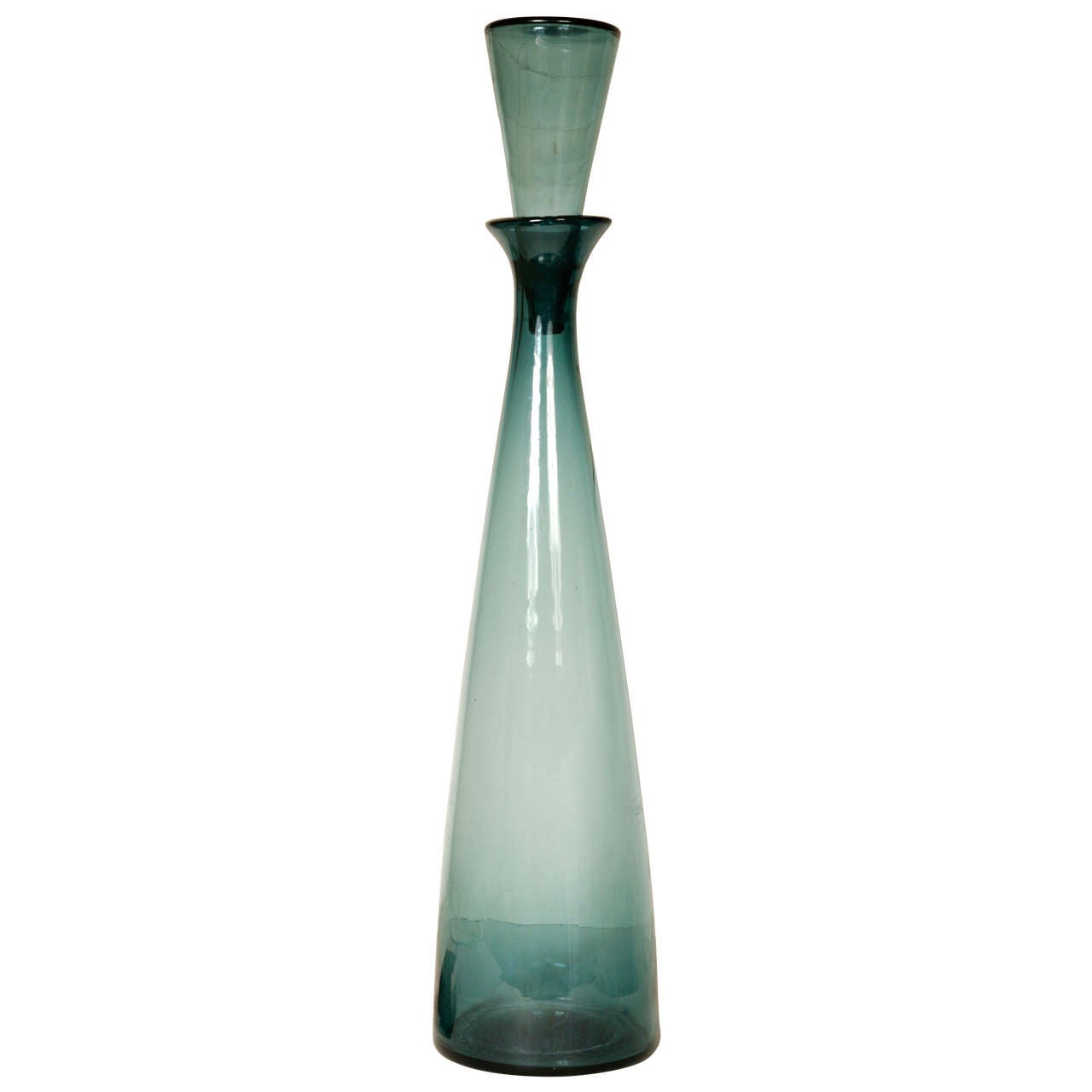 Wayne Husted "Huge" Glass Decanter or Blenco Bottle For Sale