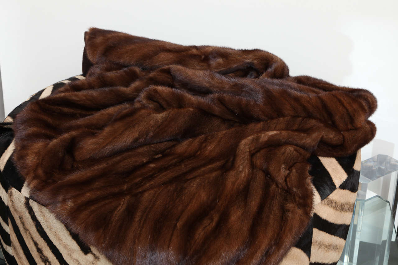 Vintage Mink Throw at 1stdibs