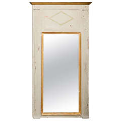 19th  c.French Hand Painted mirror