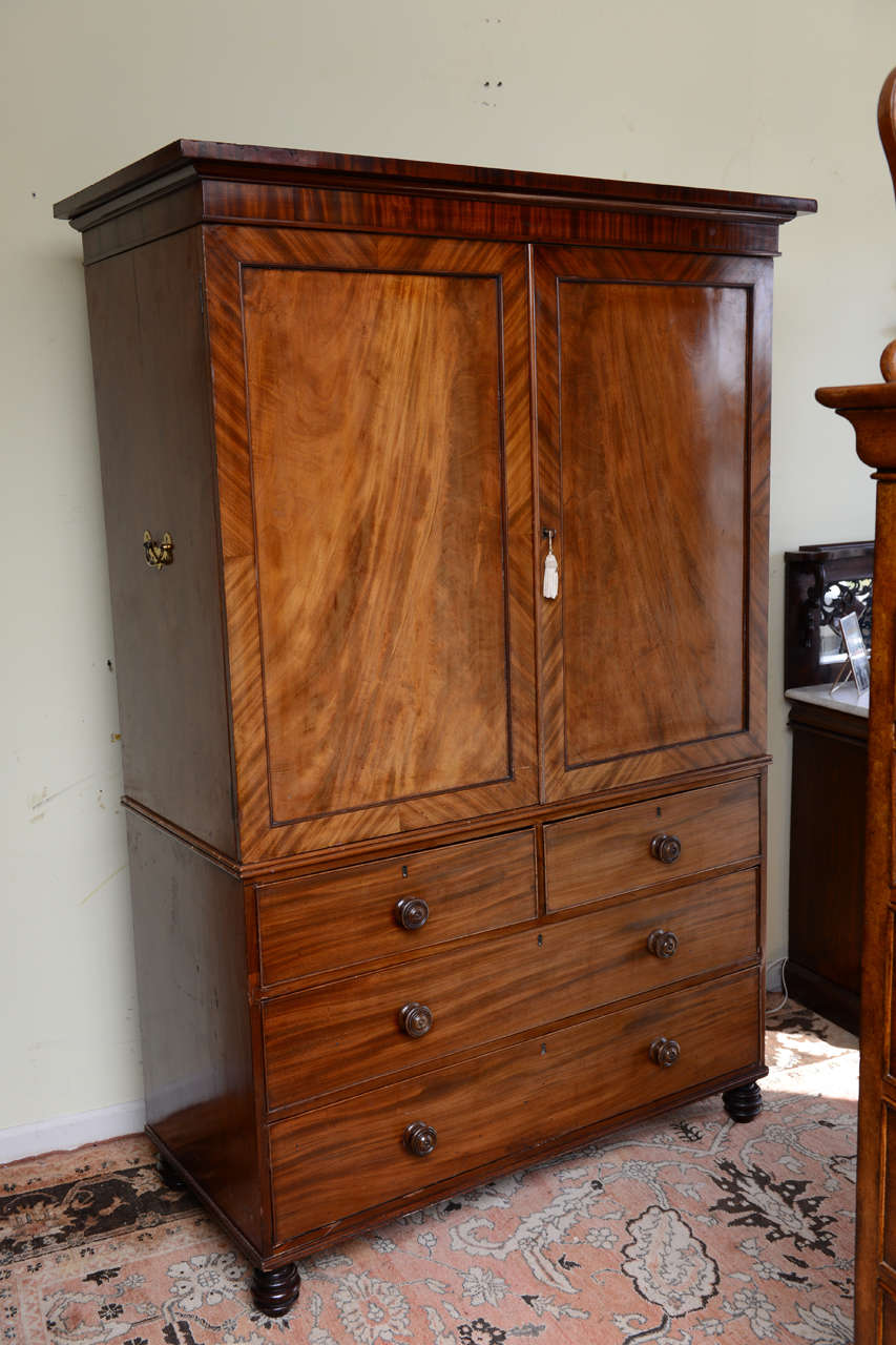 19th c. English Linen Press at 1stDibs linen press furniture