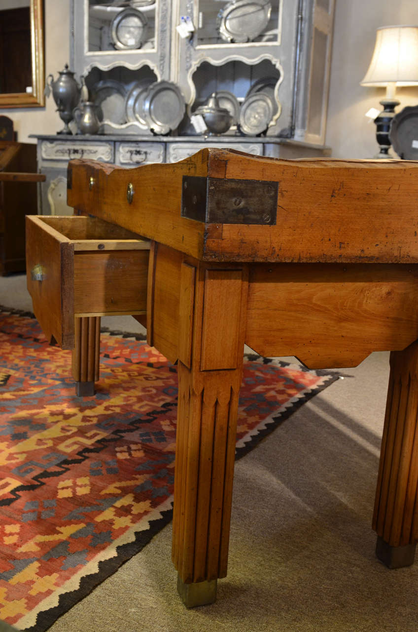 19th Century French Butcher Block 2