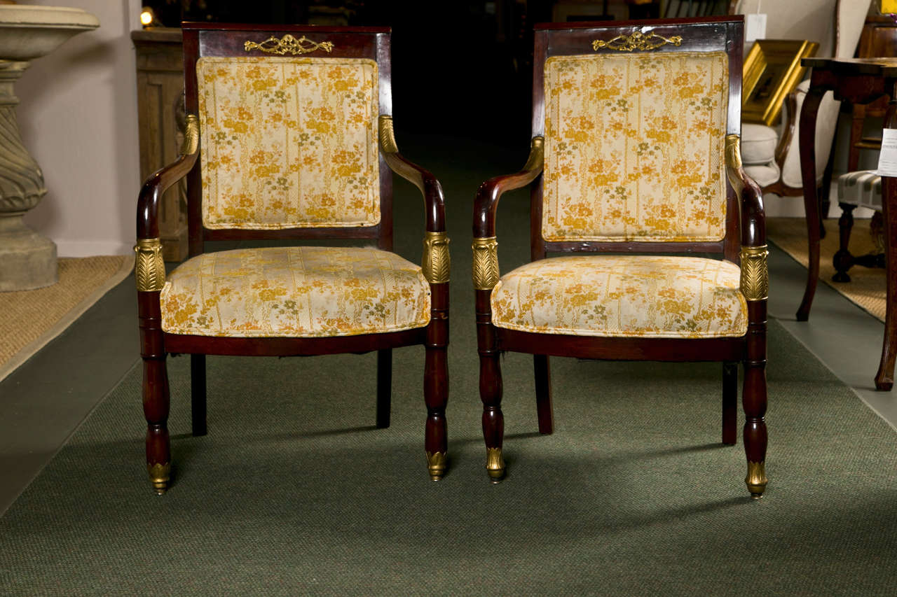 Pair of Louis Philippe Fauteuils
