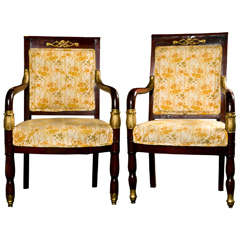 Pair of Louis Philippe Fauteuils