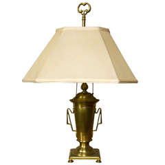 Vintage Brass Urn Form Lamp