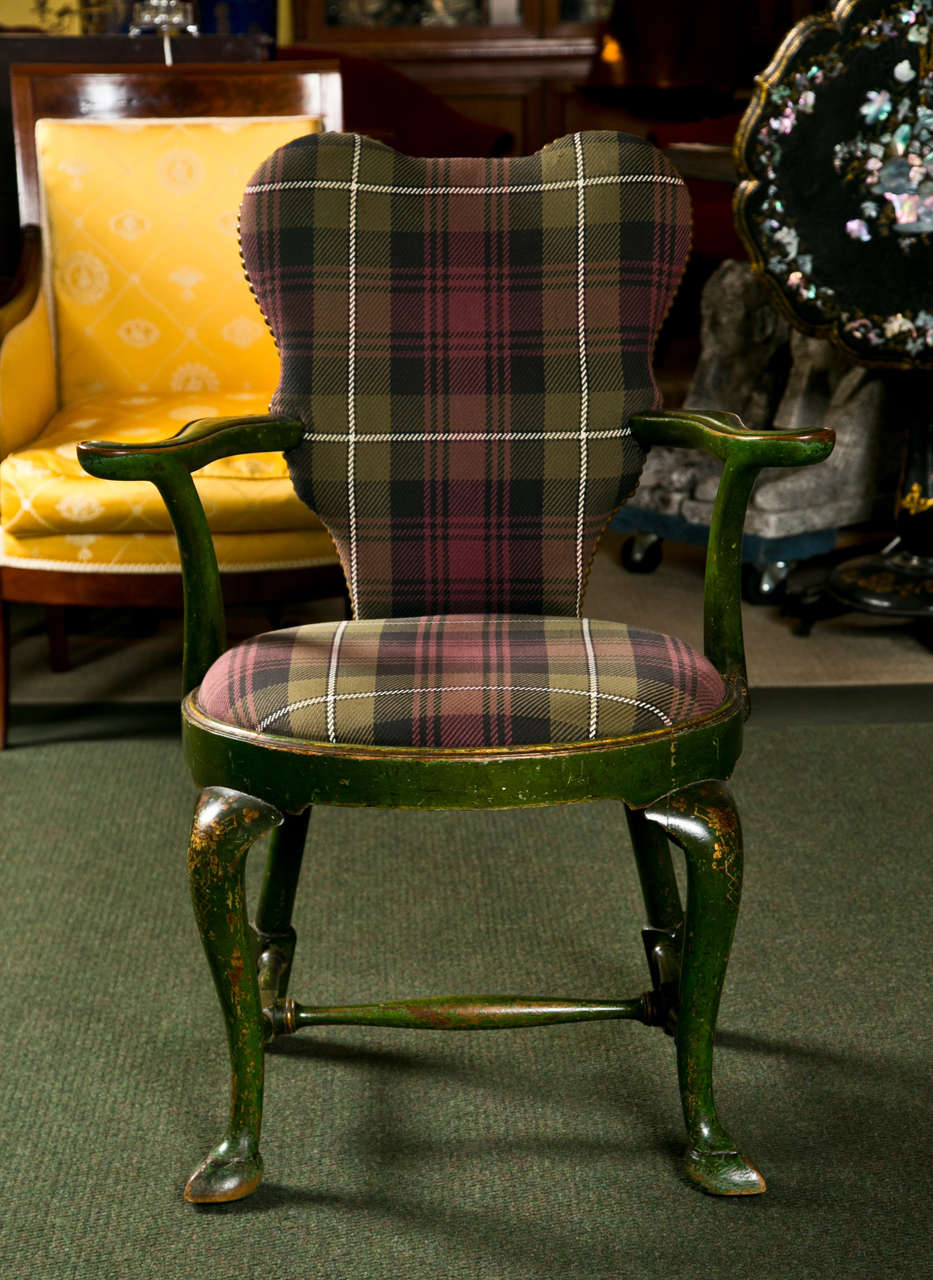 George II Set of Four Chinoiserie Armchairs