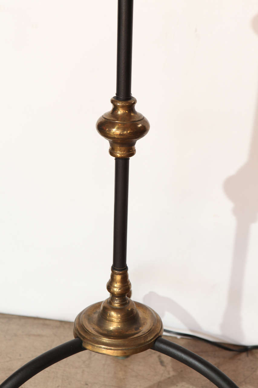 Bronze Italian Hollywood Regency Floor Lamp For Sale
