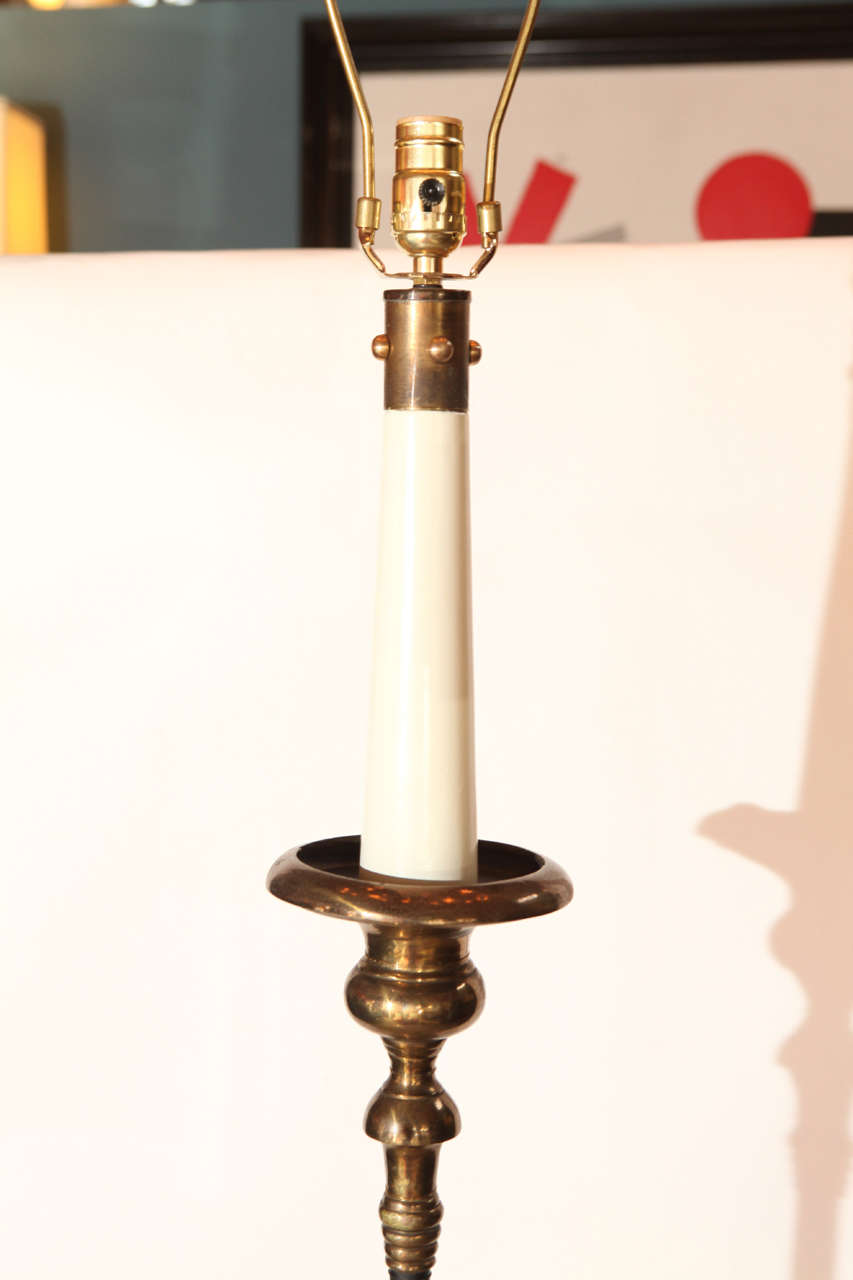 Italian Hollywood Regency Floor Lamp For Sale 3