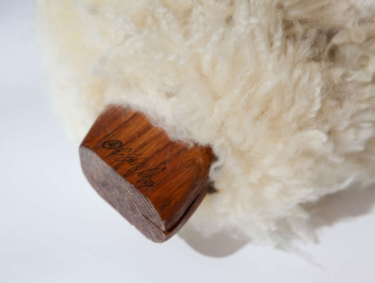Wood Large Sheep Sculpture in the Style of Lalanne