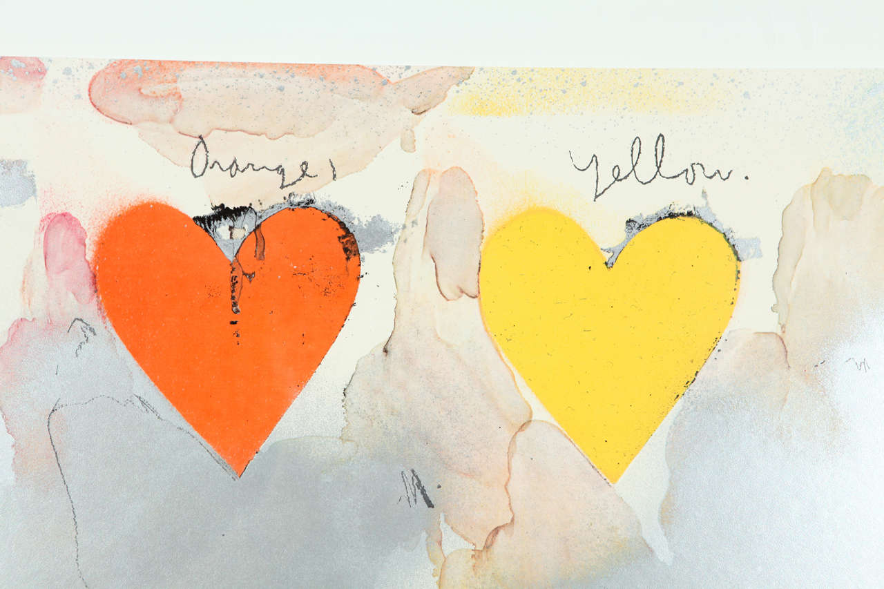German Jim Dine | 8 Hearts, 1970 | Signed Lithograph