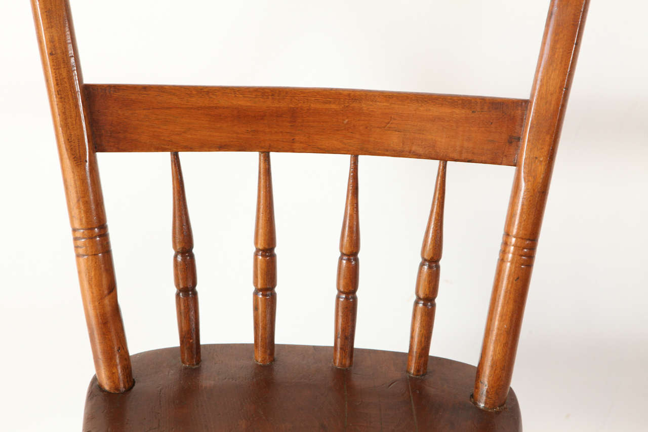 Set of Four 19th Century American Pine Side Chairs In Good Condition In Los Angeles, CA