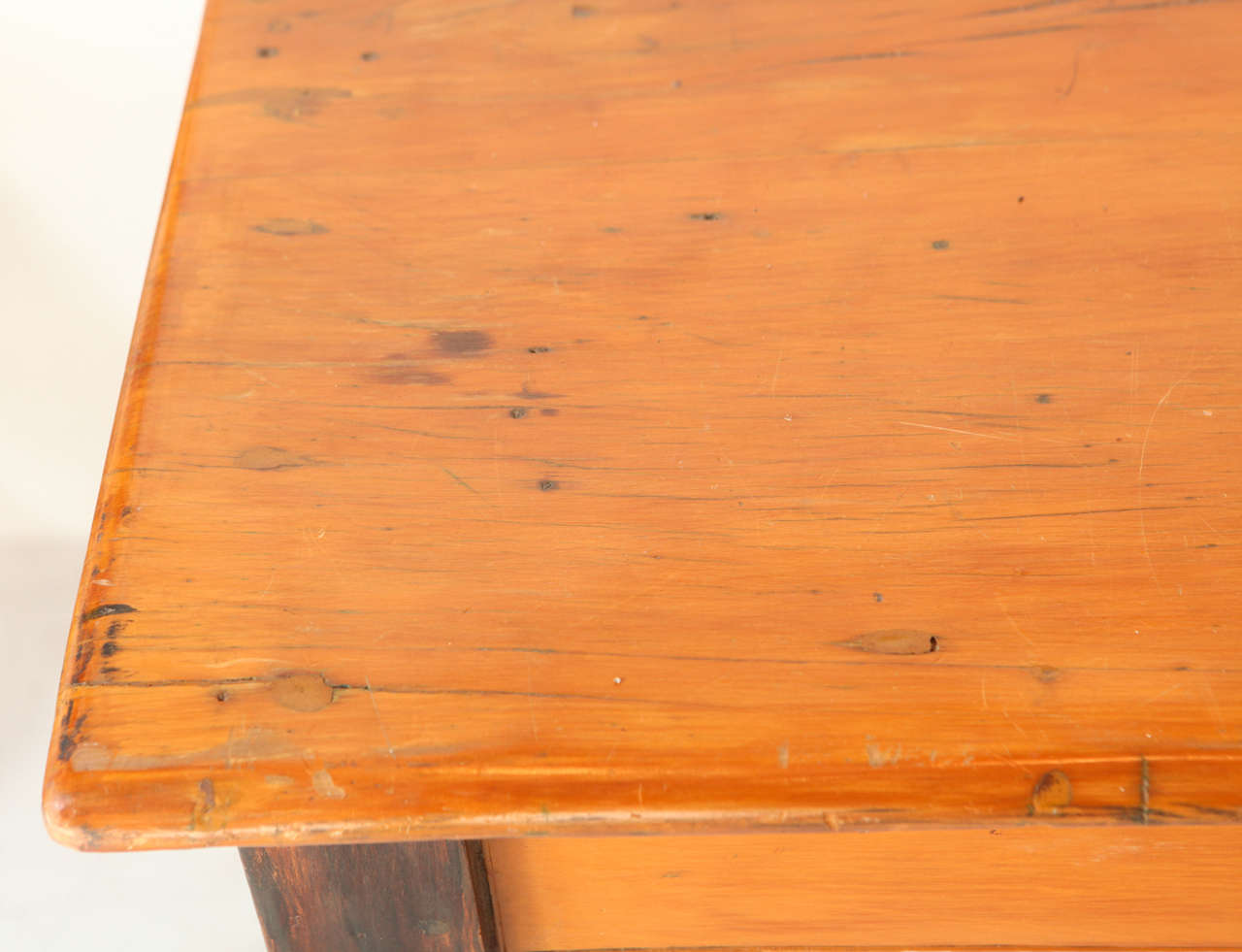 Vintage TwoTone Pine Farm Table at 1stdibs