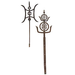 19th Century Cast Iron Temple Decorations 12