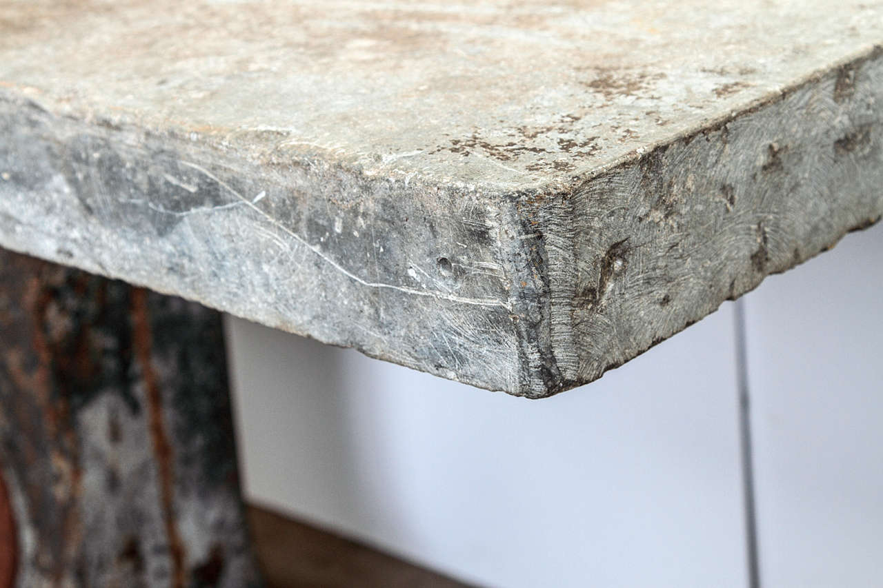 outdoor console table stone