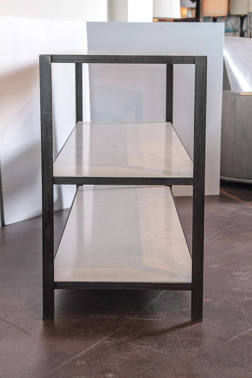 Three-Tier Shelf Console Table