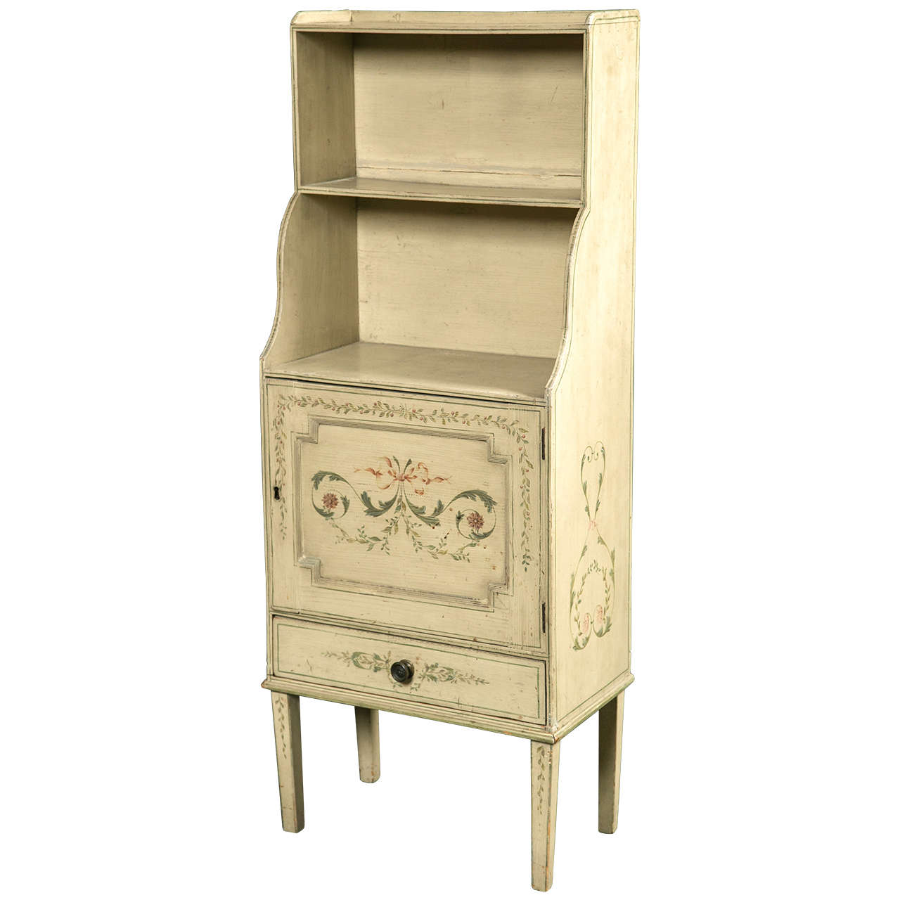 French Painted Small Cabinet For Sale