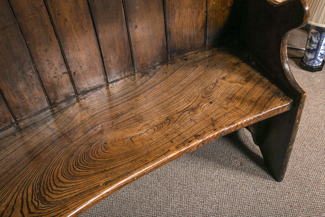 Very Rare English Settle Bench For Sale 2