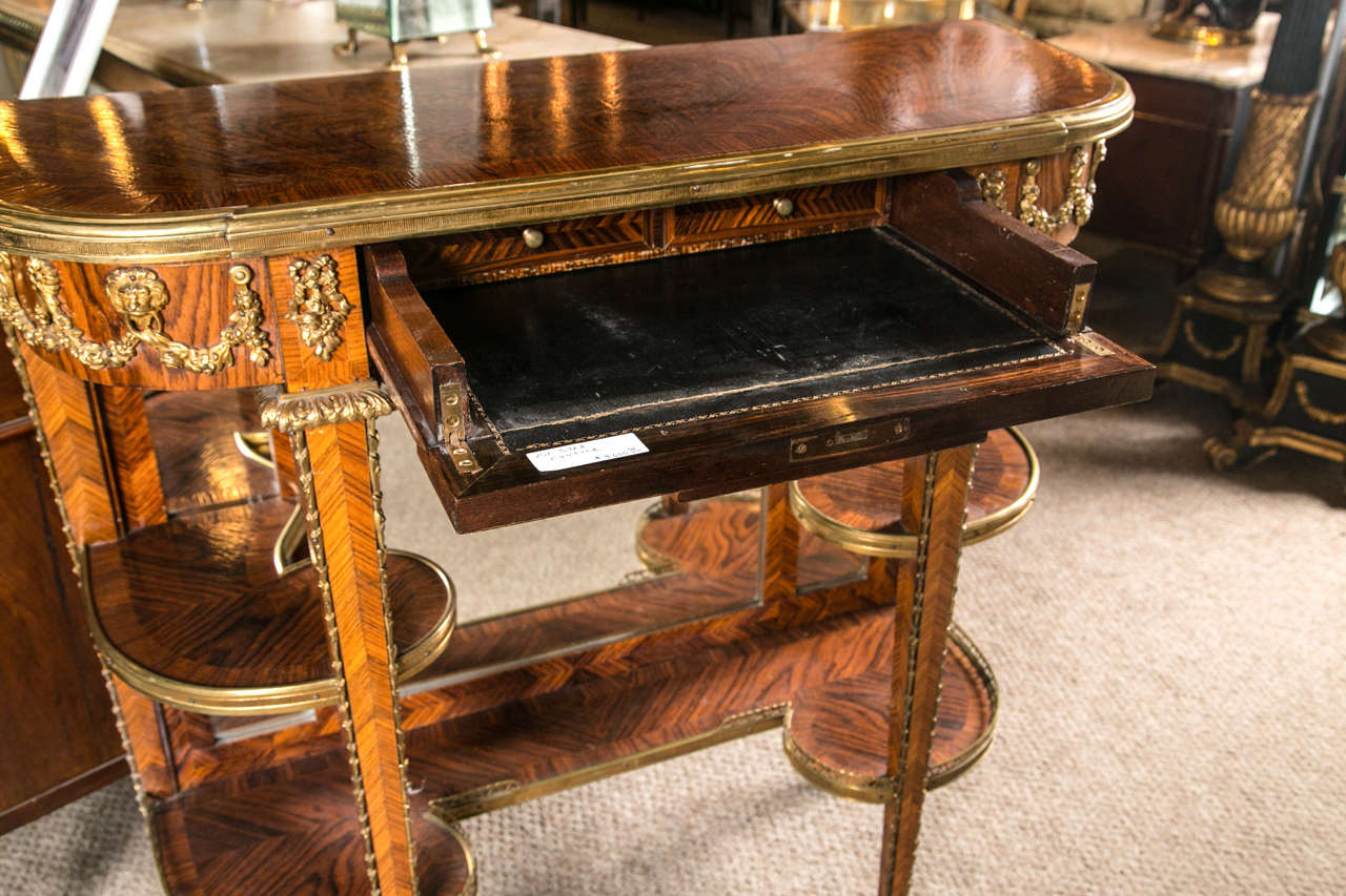 20th Century Rosewood Mirrored Back Console Table