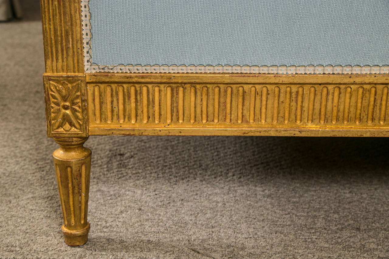 French KingSize Canopy Bed in Giltwood Louis XVI Fashion at 1stdibs