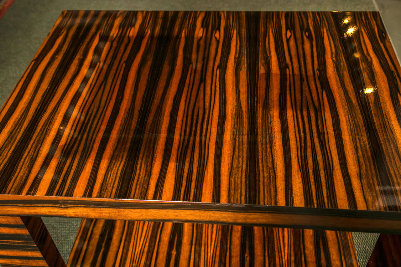 Pair of Calamander Wood Occasional Tables 1
