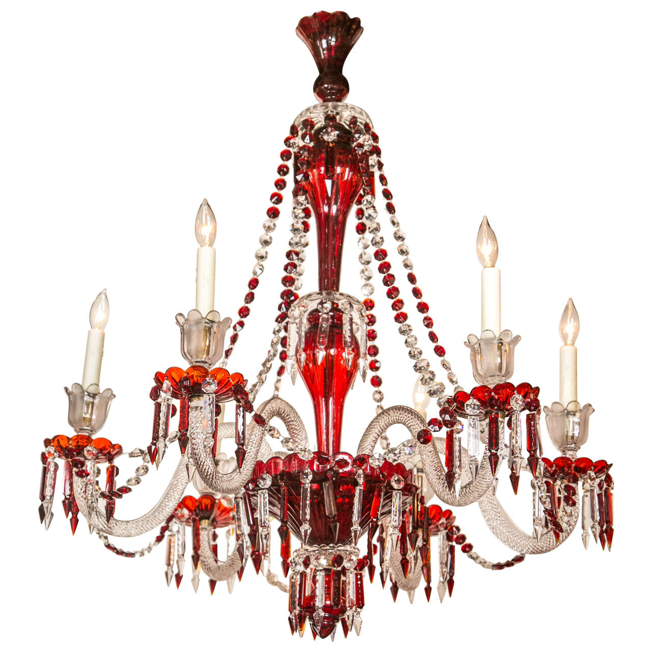 English Crystal Chandelier For Sale