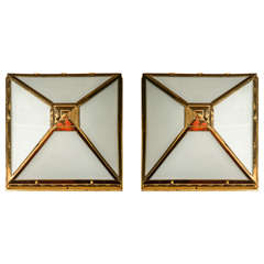 Pair of Art Deco Style Ceiling Lights