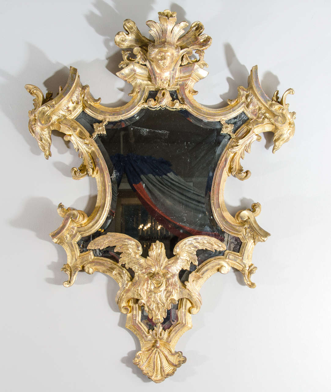 Italian Rococo Giltwood Mirror