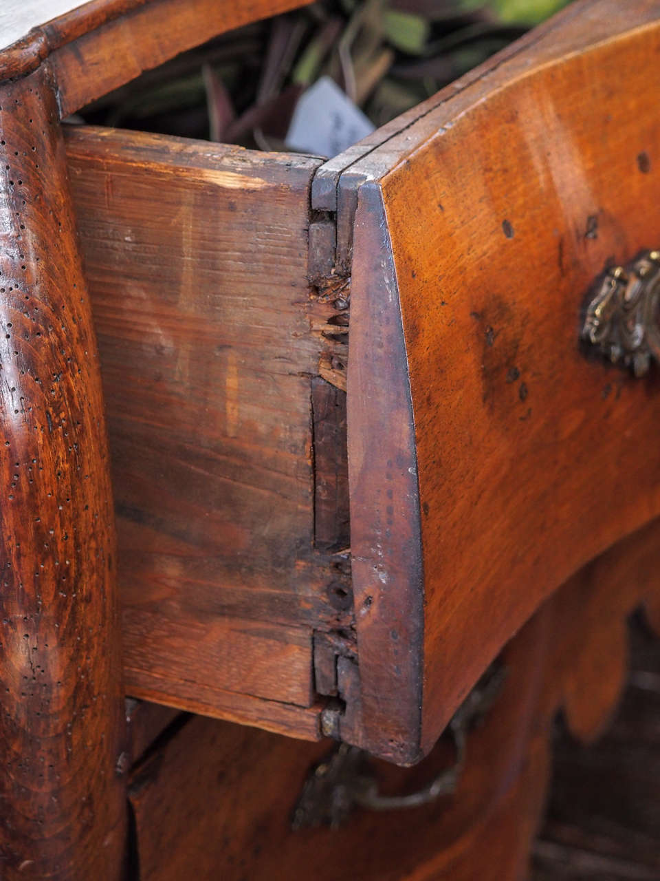 Unusual Walnut 18th Century Italian Commode 1