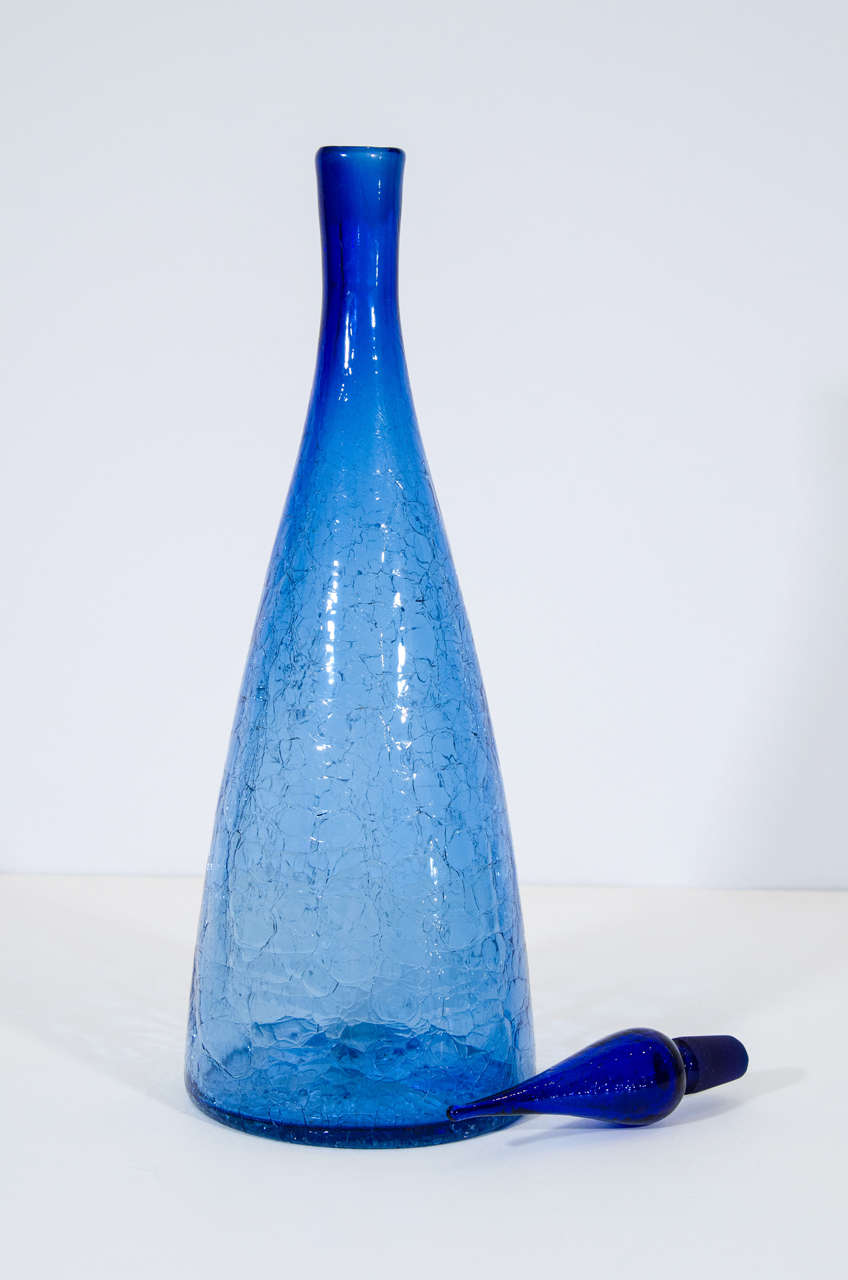Grand Scale Blenko Decanter by Winslow Anderson