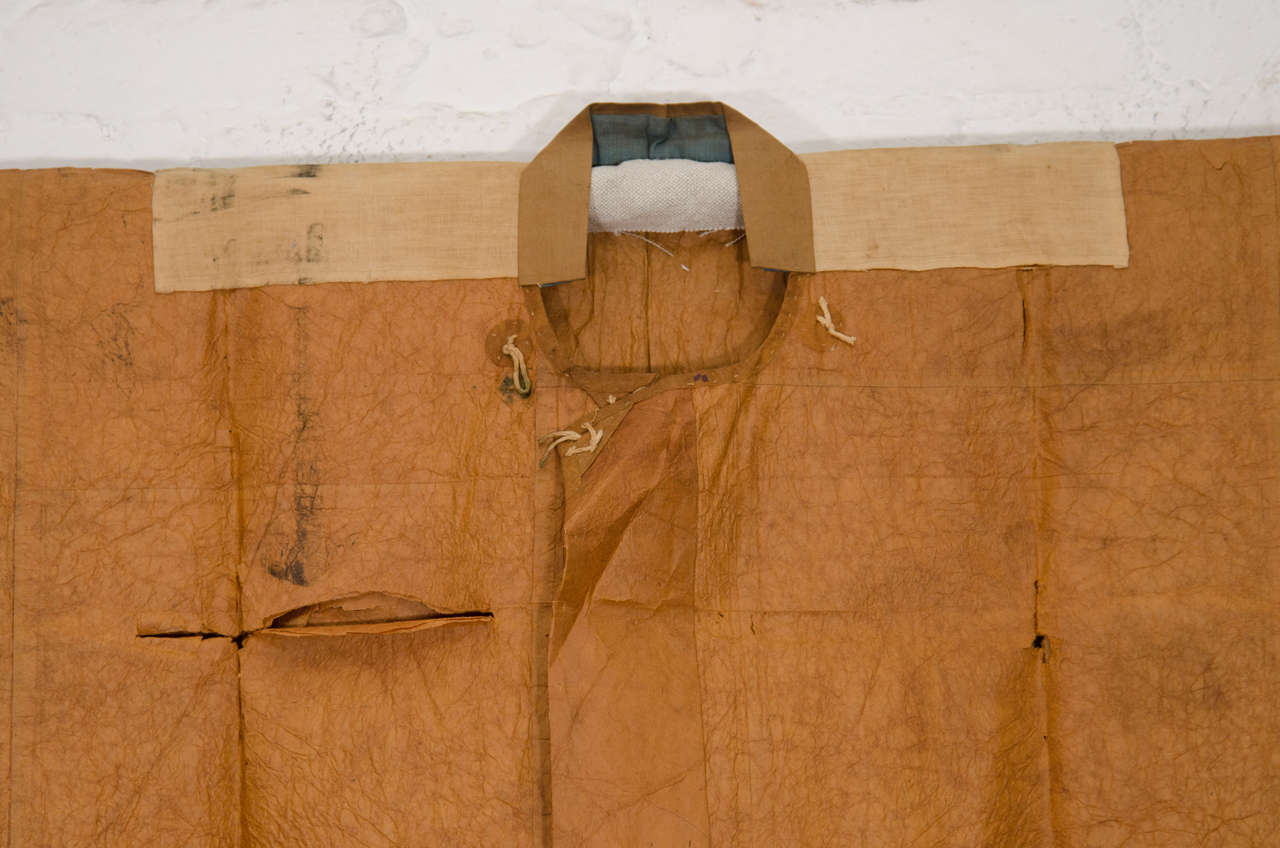 Japanese Paper Raincoat In Good Condition For Sale In New York, NY