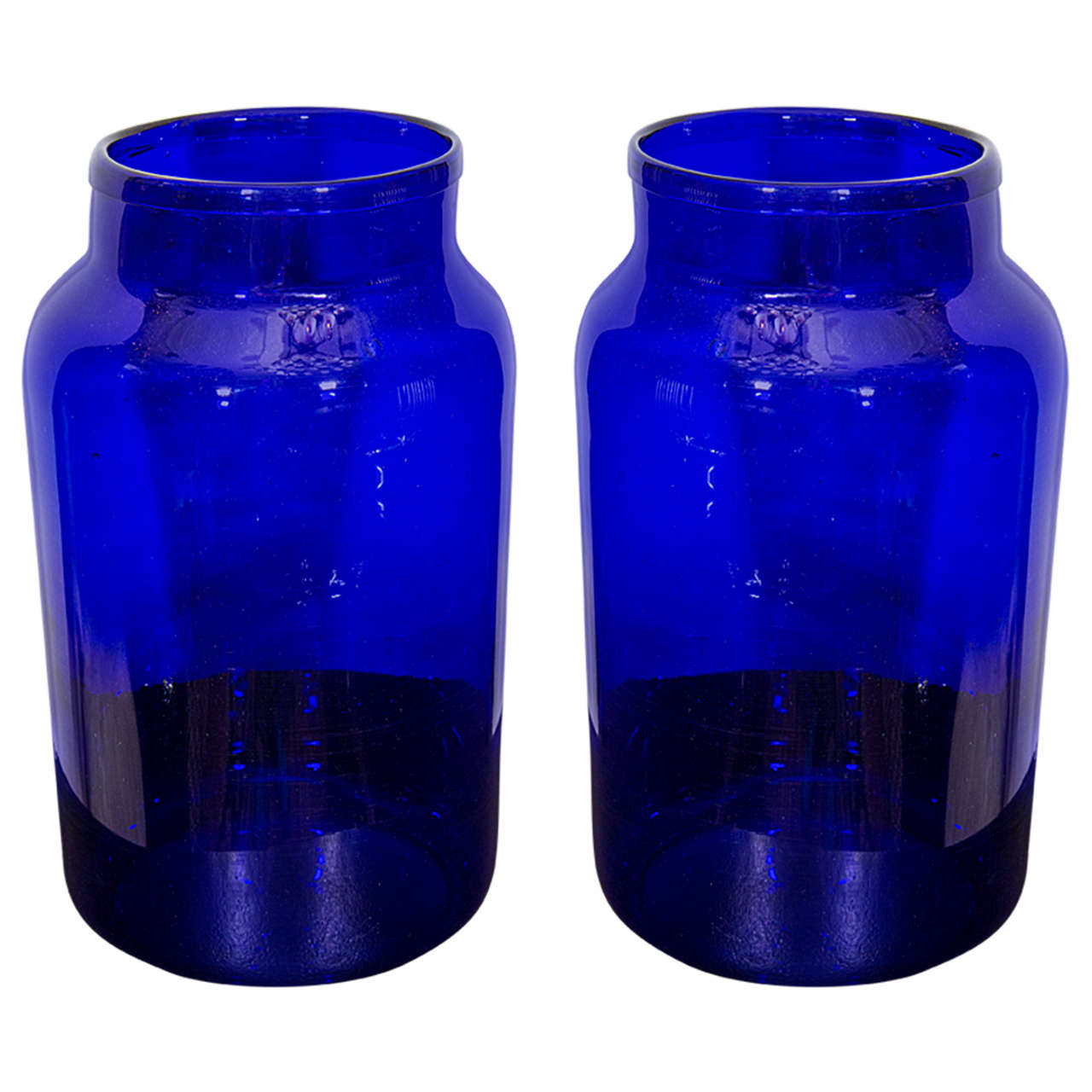 Pair of Blue Jars at 1stdibs